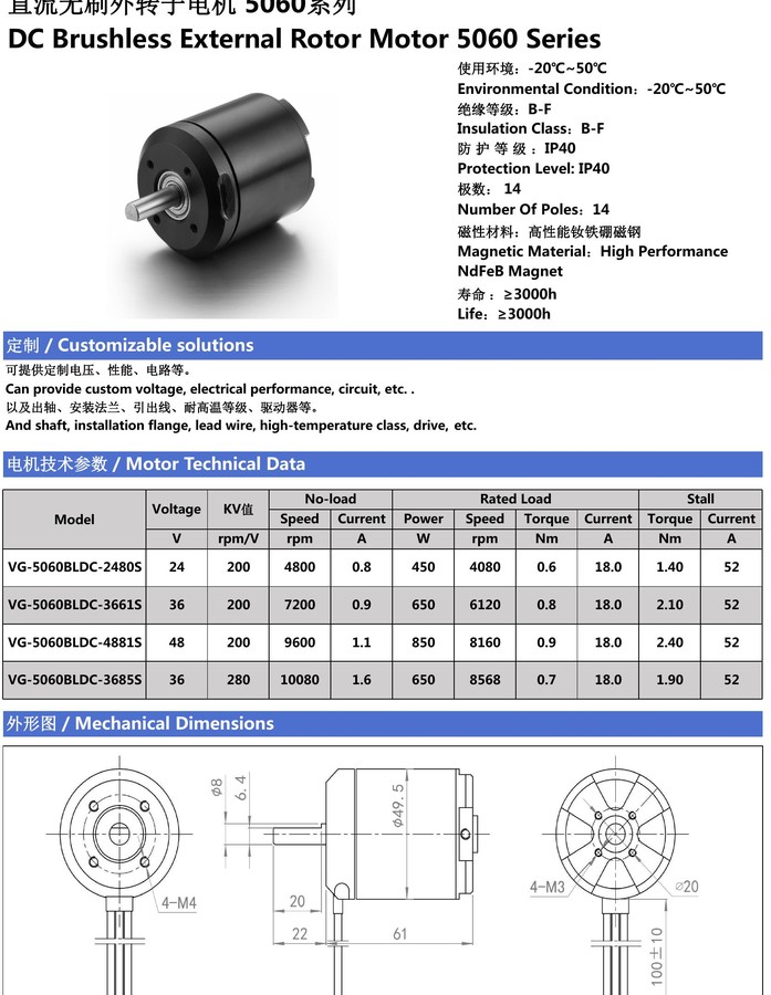 Custom BLDC motor manufacturer